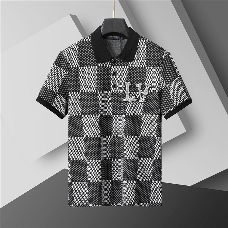 Louis Vuitton POLO shirts men-LV61818A